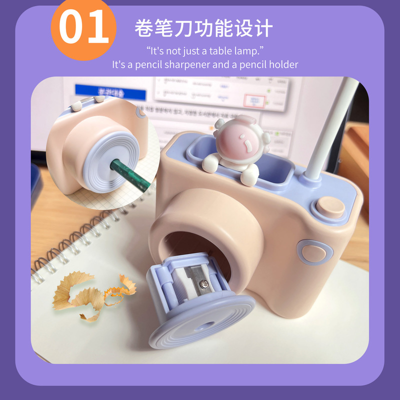 生日礼物送台灯高颜值可爱卡通萌熊台灯充电台灯学生宿舍学习实用|undefined