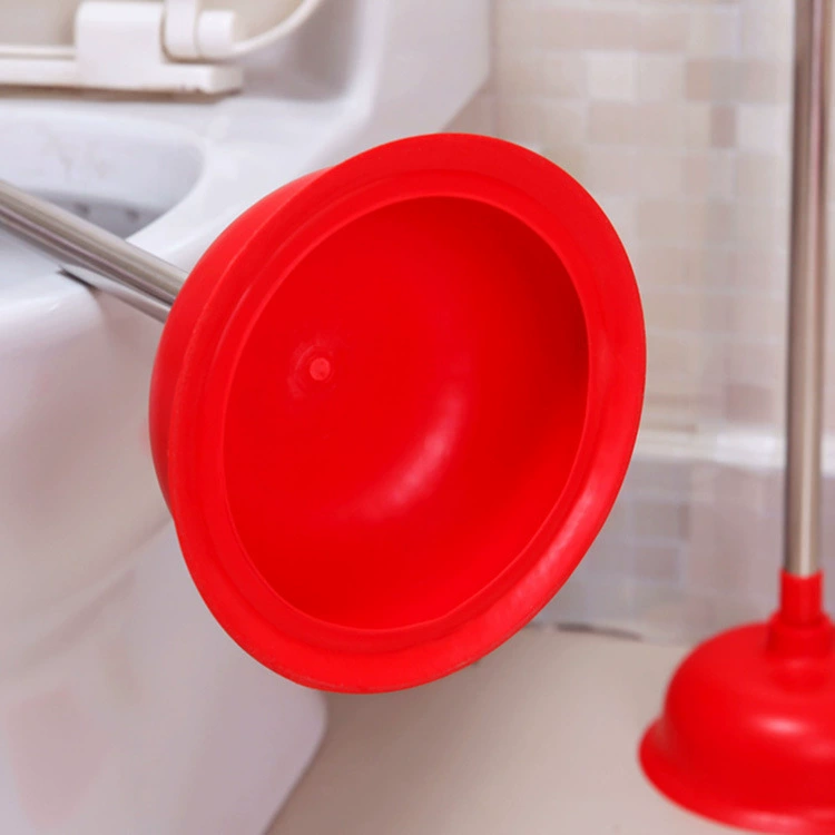 Threaded plunger for toilet, bathroom, kitchen drain powerful unclogger, thick toilet brush, factory wholesale