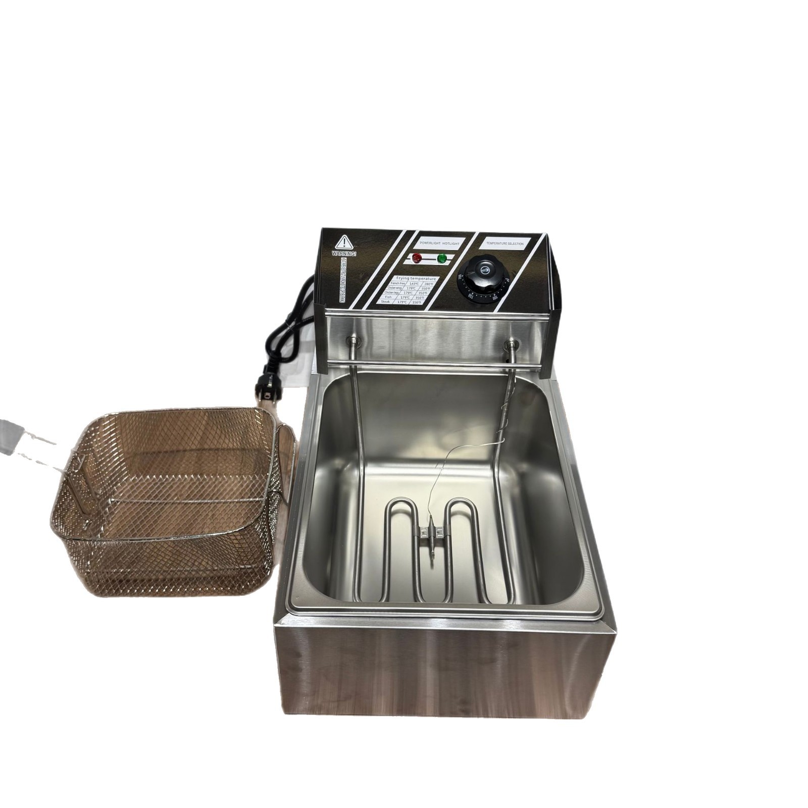 Foreign Trade Electric Fryer French Fryer Single-Cylinder Fryer French Fries Fried Chicken Multi-Functional Stainless Steel Fryer