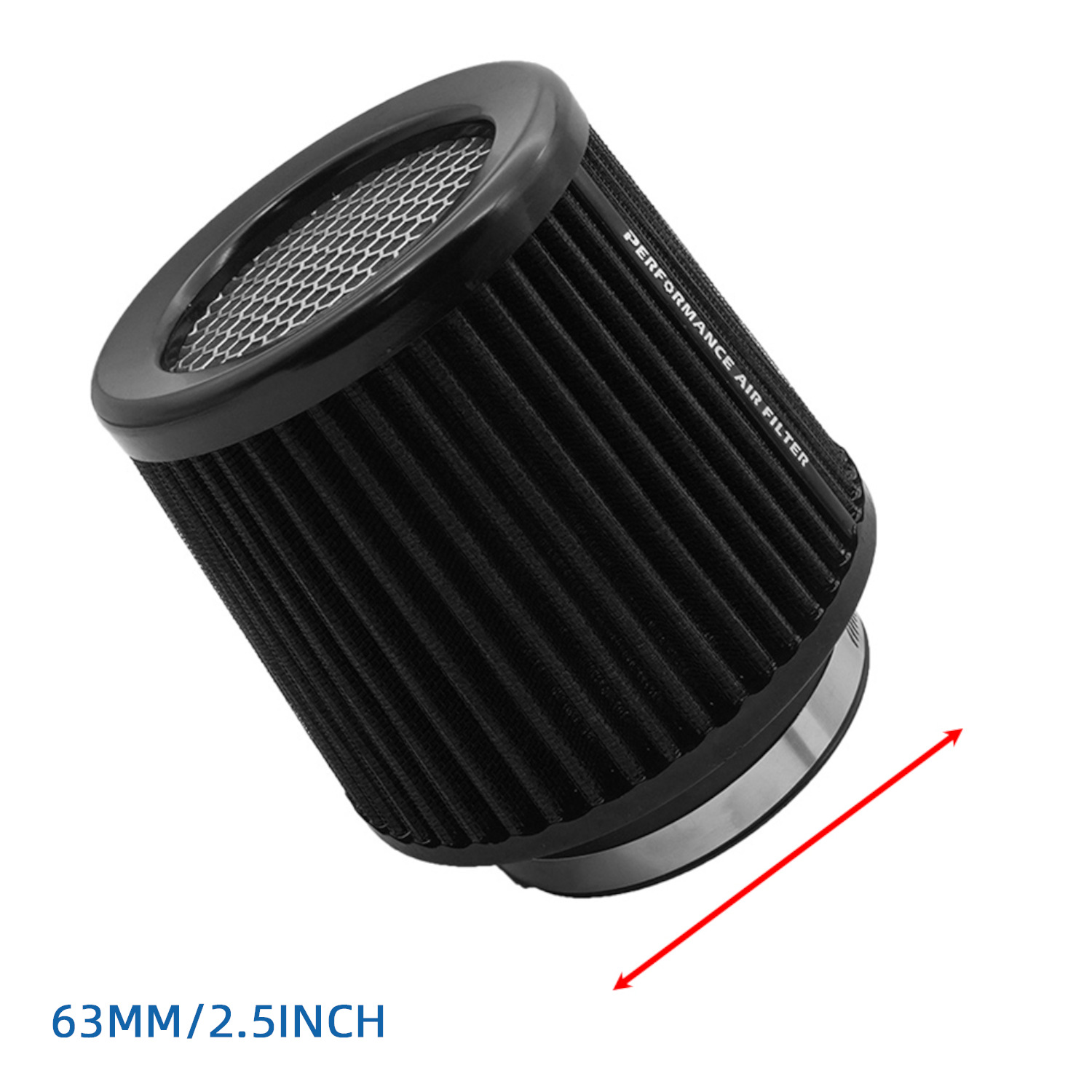 63 76 80 89 101mm car cold intake modified mushroom head air filter engine filter