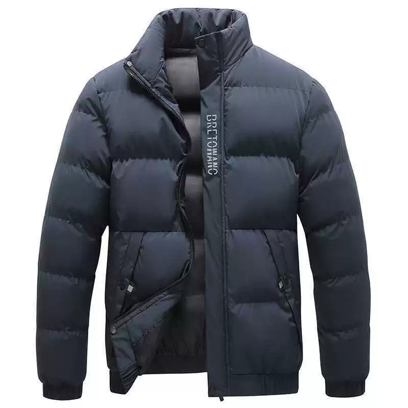 Down jacket with down, increased thickness