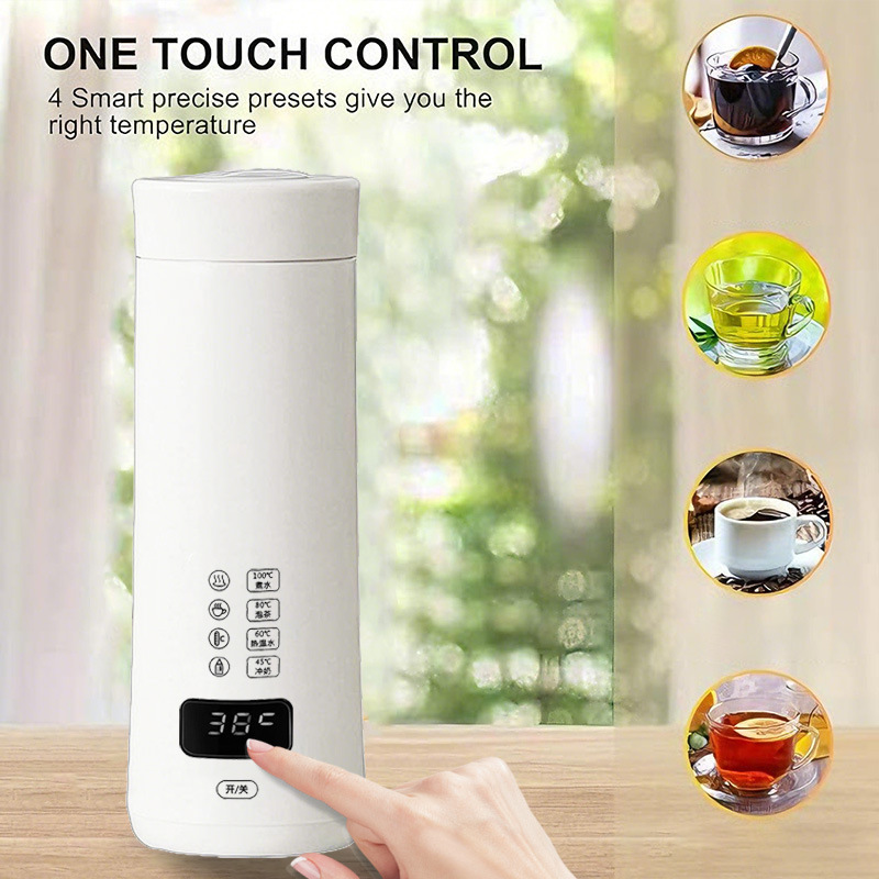 Portable Electric Heating Cup USB Thermos Cup Travel Constant Temperature Small Water Boiling Cup Electric Kettle Baby Milk Warmer Factory Portable Electric Heating Cup USB Thermos Cup Travel Constant Temperature Small Water Boiling Cup Electric Kettle Baby Milk Warmer Factory