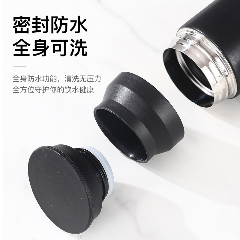 Taza de vacío de estilo japonés simple taza de Oficina Creativa hombres y mujeres simple estudiante portátil taza de agua de acero inoxidable taza de té