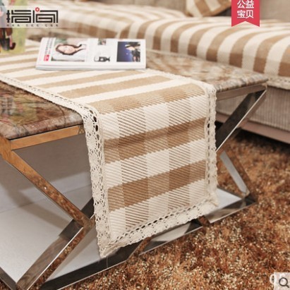 Jinhao bordado DIY mantel tela pastoral pequeño fresco rectangular mesa de café mantel cuadrado mantel