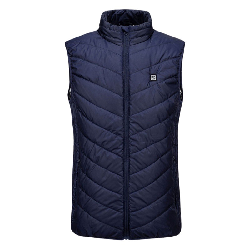 Heating Vest in Multiple Areas, Heating Vest Cross-Border Large Size Thickeneded Warm Electric Heating Vest Vest in 17 Areas 9