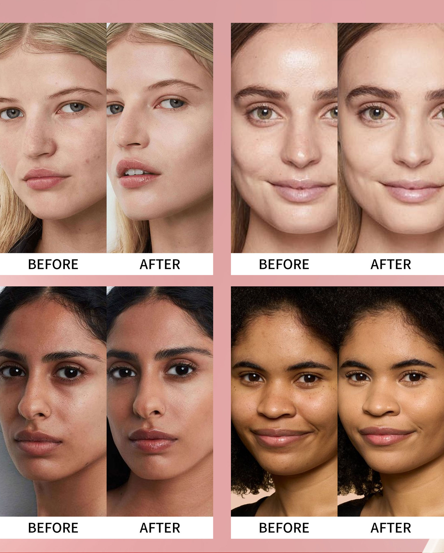 handaiyan 5-color oval red shell cushion Foundation, Clear and natural concealer and Contouring Cross-border Foundation Application Scenario