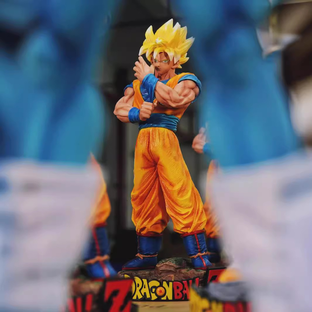 ドラゴンボール戦士立ち姿余震悟空とベジェータ共感セットスーパーサイヤ人フィギュア置物