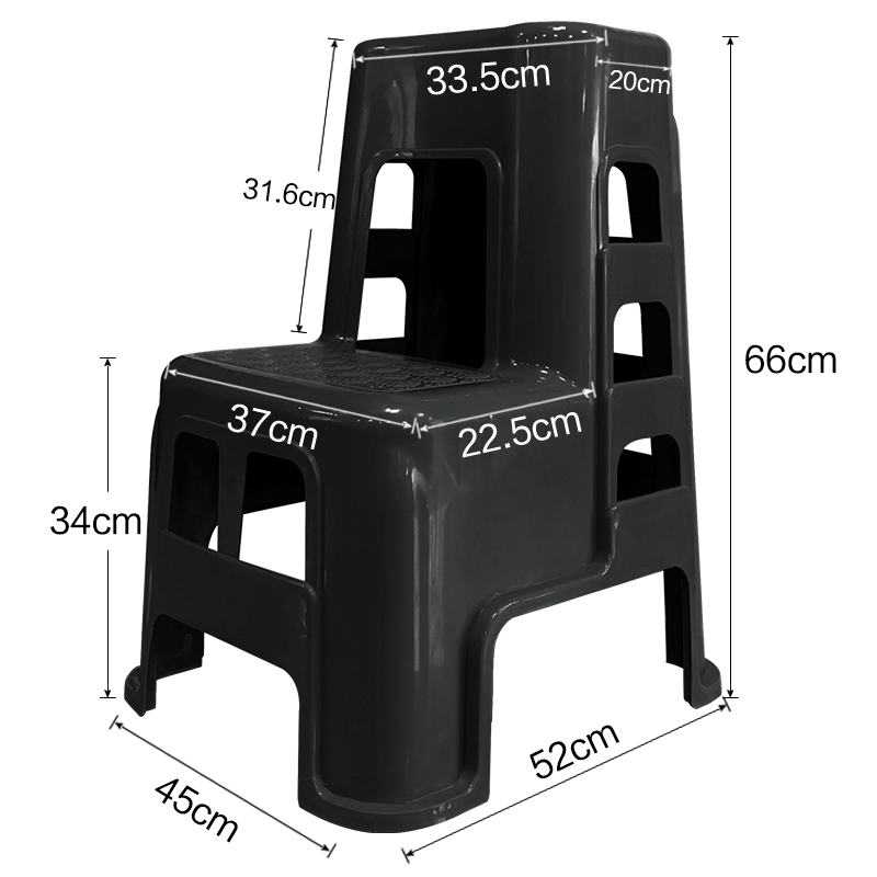 Taburete de lavado de automóviles de dos pasos taburete de escalada de plástico doméstico escalón taburete de pedal taburete de escalera alta y baja
