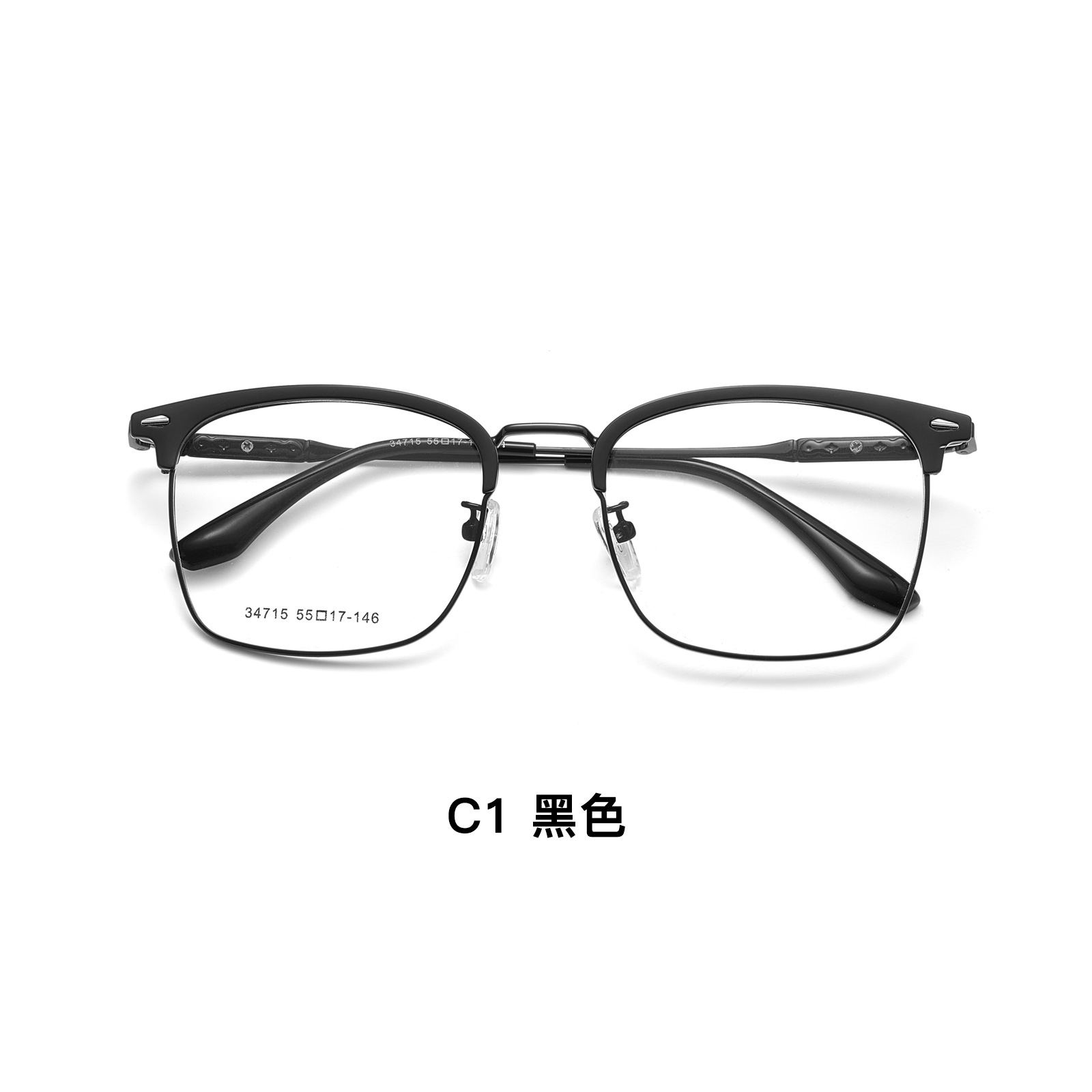 Hielo de alta calidad té red rojo tallado estereoscópico hombre y mujer ceja marco de gafas antideslizante no sujetar la cara con espejos