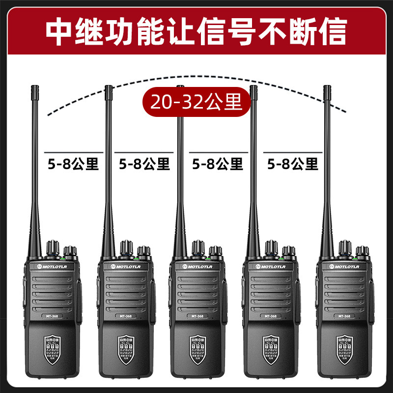 摩托对讲机50公里户外大功率远距离隧道地下室井下工地中继手台|undefined