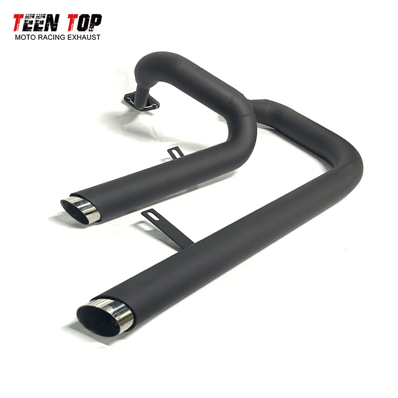 Motorcycle Exhaust Pipe Modified Yamaha Xv125 Xv250 Retro Stainless Steel Exhaust Pipe Silencer