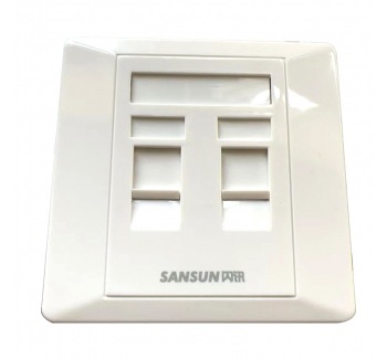 单口双口网络面板rj45网络模块面板86型单口信息面板