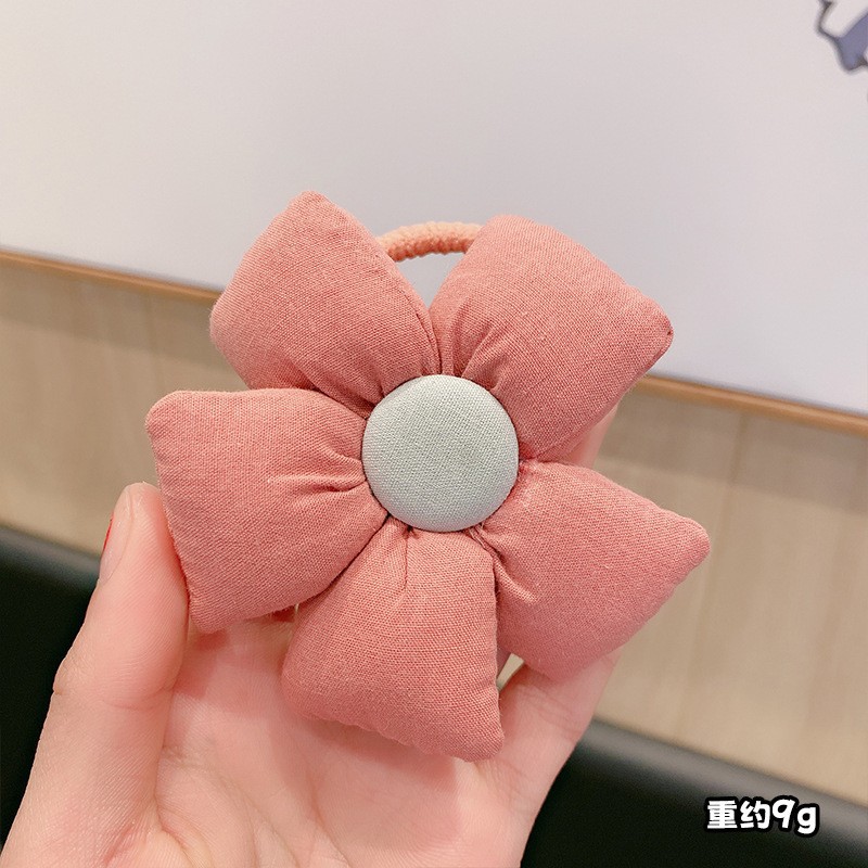 Niños diadema femenina Cola de Caballo girasol lindo banda de goma Corea del Sur alta elástica chica no duele la cuerda de pelo al por mayor