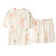 2025 Summer Simple Casual Pajamas Home Clothes Women's New Lyocell Pajamas