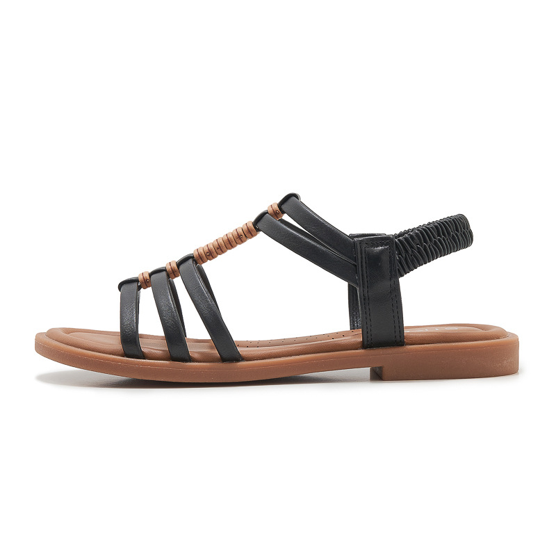 K9001 - 20 nuevo estilo 2025 vintage romana Amazon sandalias de moda minimalistas de tamaño grande sandalias para mujeres