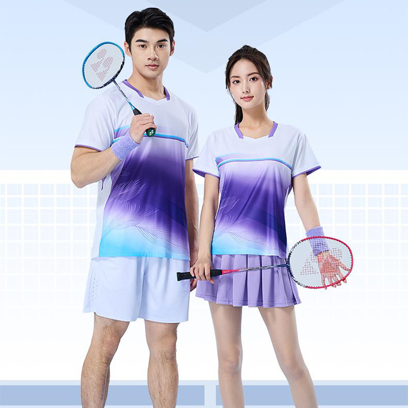 High-Quality Women's Badminton Uniforms, Quick-Drying Breathable Sports Suits, Unit Competition Training Uniforms, Team Uniforms, Men's Table Tennis Uniforms