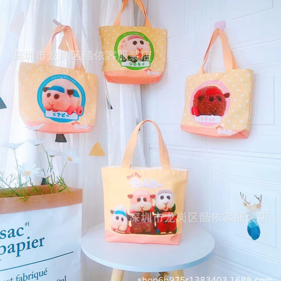 Cartoon Guinea Pig Lunch Box Bag Lunch Bag Thickened Portable Children Adult Simple and Practical Storage Bag