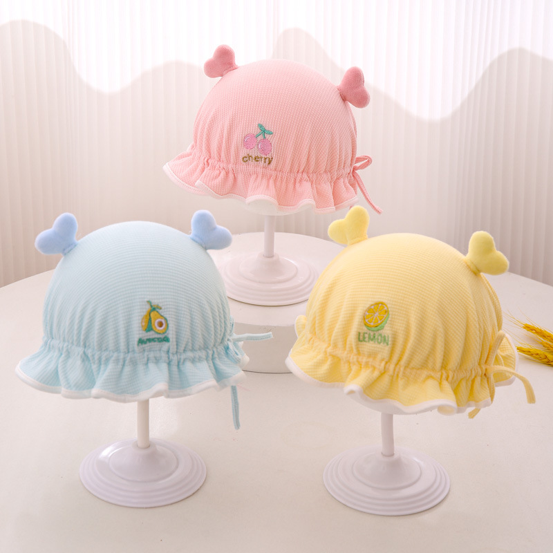 Sombreros para bebés primavera y otoño delgados bebés recién nacidos sombreros de pescadores bebés hombres y mujeres invierno calentamiento nuevo