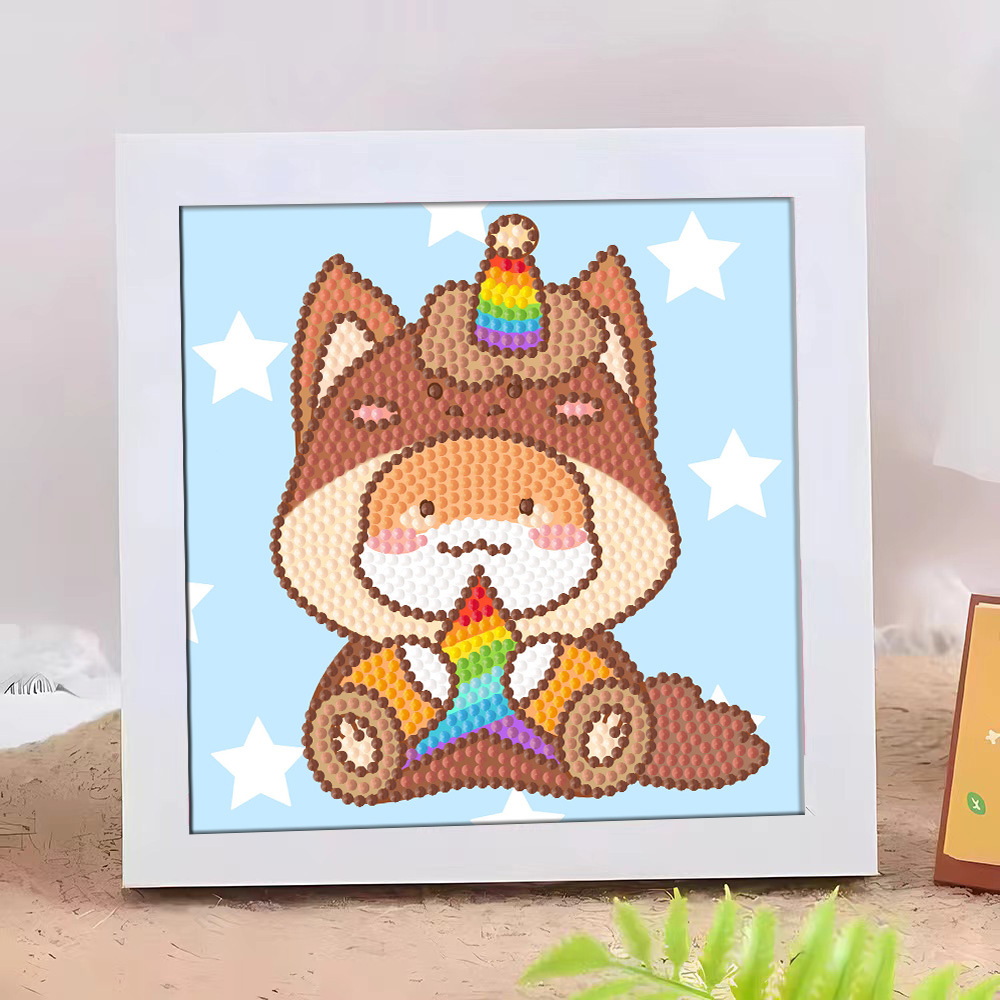 Diamante infantil DIY hecha a mano con material de marco paquete de dibujos animados Sanliou pegatinas de diamante regalo al por mayor pinturas de mampostería