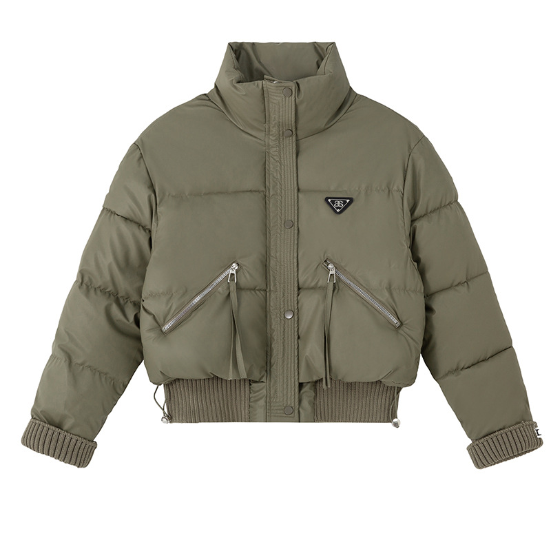 2025 ropa de invierno nuevo estilo coreano estilo universitario suelto delgado y grueso hombre pequeño cuello corto abrigo de moda de algodón image 5