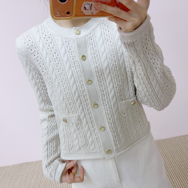 [Available for Sale at the Store] 2026 Spring and Autumn New Fashion Stylish Versatile Fragrant-Style Sweater 069