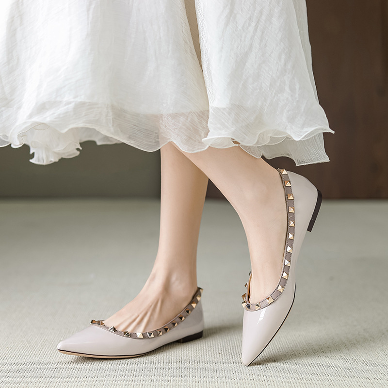 Women’s French Style Flat Ballet Pumps For Spring And Autumn_voghion.com