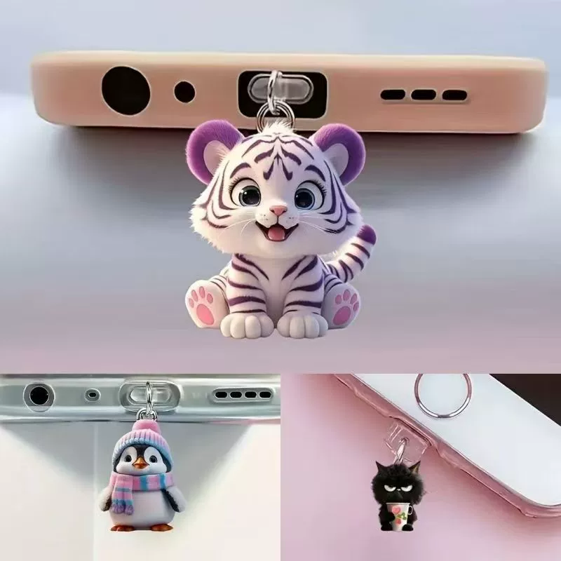 Cute pendant, handle, dustproof universal acrylic mobile phone protection, Android