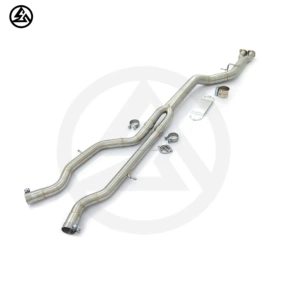 BMW M2 M2C F87 M3 F80 M4 F82 3.0T paslanmayan polad tək orta səsboğucu sistemi