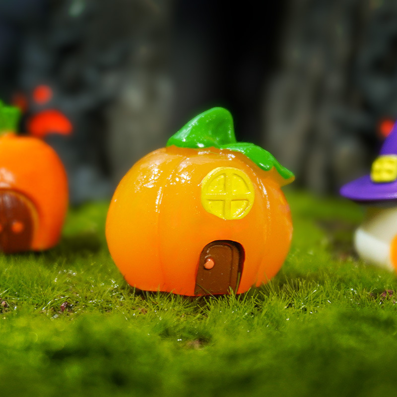 Linda calabaza linterna casa fantasma vampiro micro paisaje decoración nueva casa creativa decoración de Halloween