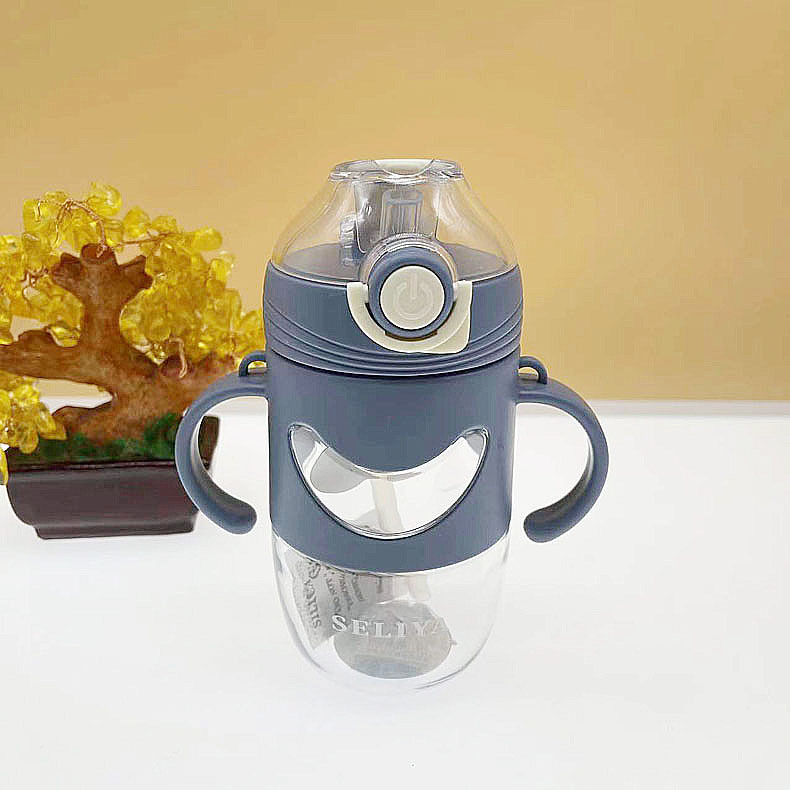 Seliya 2678 niños de paja taza de plástico para beber taza Correa deportes hervidor portátil kindergarten taza de agua