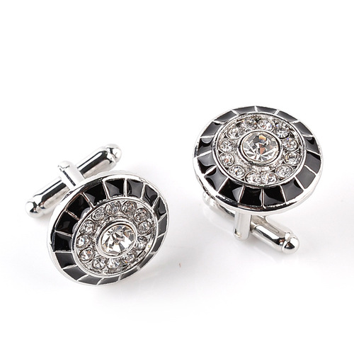 Amazon AliExpress new Austrian crystal cufflinks diamond cufflinks French twist cufflinks