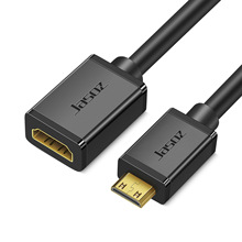 捷森 MiniHDMI转HDMI母 HDMI母转MiniHDMI线HDMI线高清视频转换线