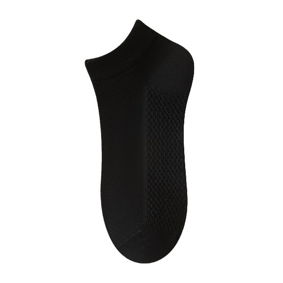 Calcetines de algodón de verano, calcetines de barco para hombres, calcetines invisibles transpirables de malla, calcetines casuales sin tacón, calcetines Zhuji al por mayor