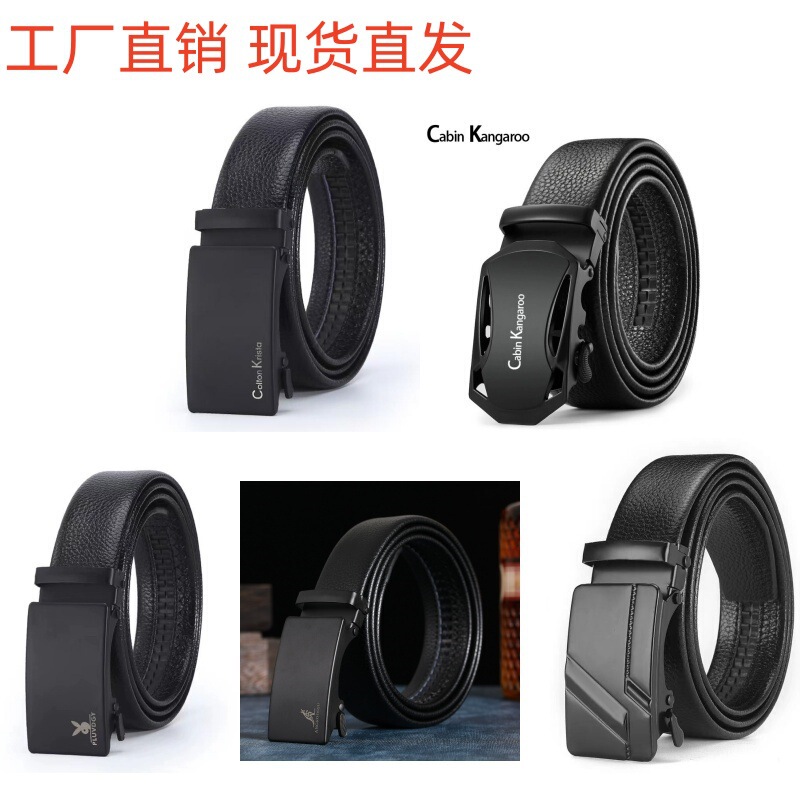 in stock belt wholesale men's automatic buckle belt classic fashion casual pants with a generation of factory direct sales
