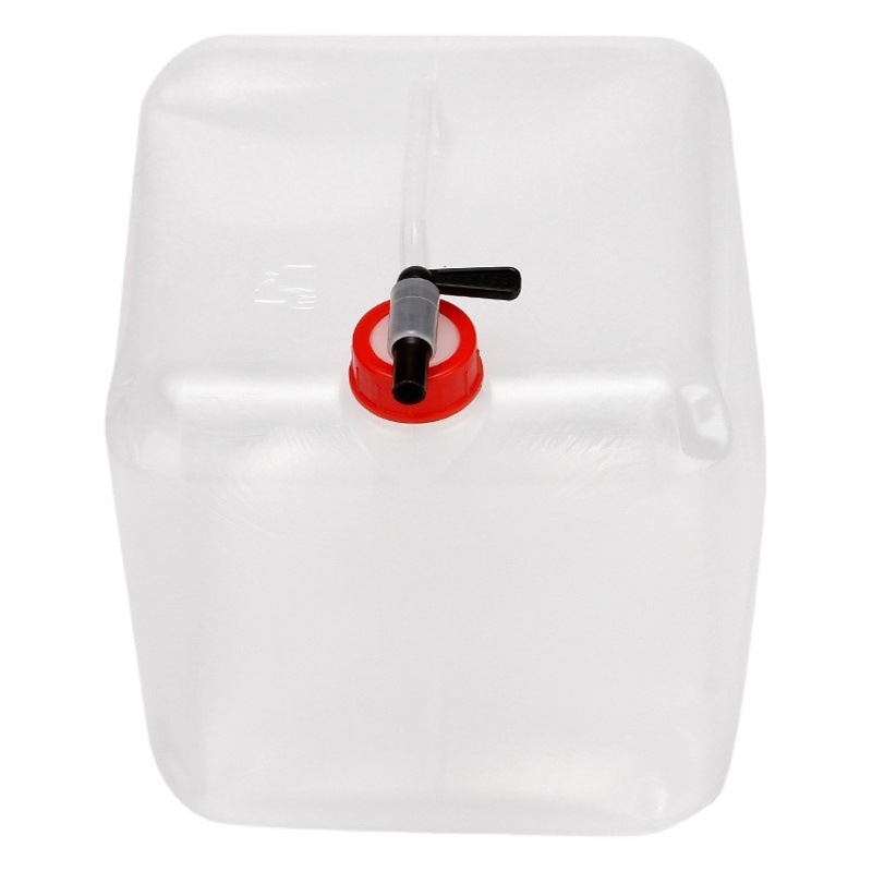 PE outdoor large capacity portable folding car water bag faucet 10L bucket camping water bag 20L food grade