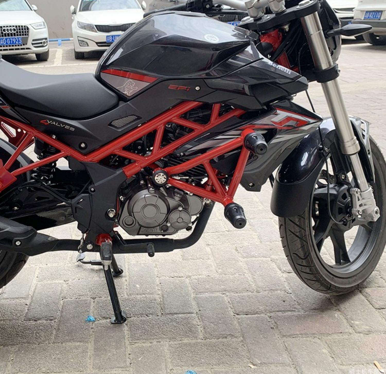 Suitable for Benelli Tnt150I Efi Bumper Original Hongbaolong Bj150-29A Front Bumper Anti-Fall Bar Modification