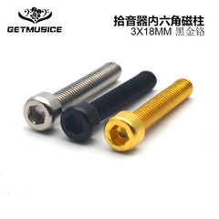 Electric Guitar Dual-Coil Pickup Coil Magnet Screw 3*18MM Hex Screw Musical Accessories