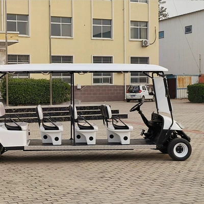 Elektrikli qolf avtomobilləri 10-Seater White Tourist Car