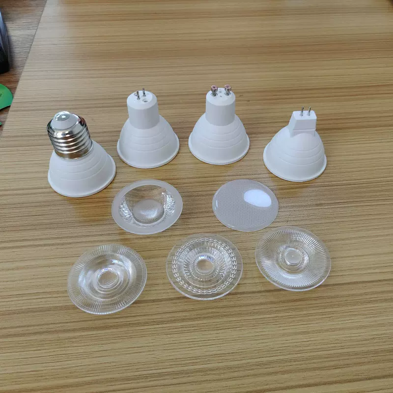 塑包铝灯杯外壳套件 led节能灯杯外壳塑料射灯套件塑包铝照明灯具