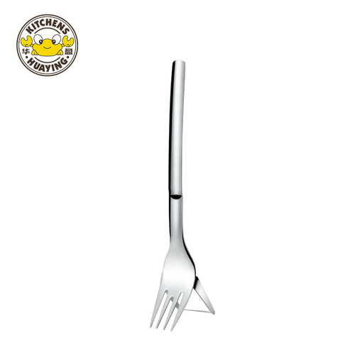 Multifunctional 304 stainless steel watermelon fruit cutting fork fruit fork cutting creative portable tableware fork fruit fork