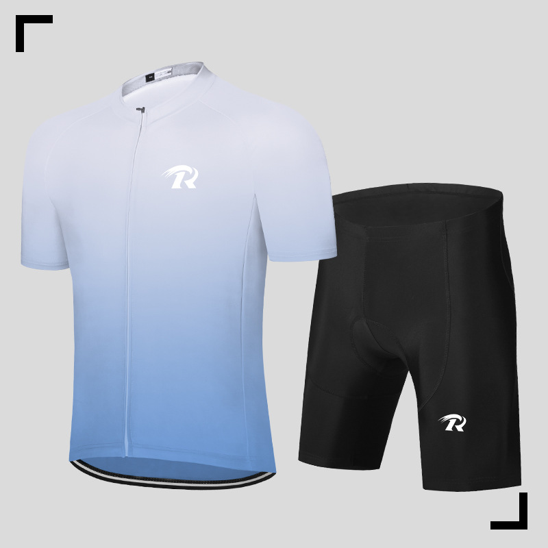 Ropa de bicicleta de mangas cortas para hombres y mujeres, ropa de bicicleta de montaña de verano, cinturón de secado rápido, pantalones de ciclismo de amortiguación, chaqueta superior
