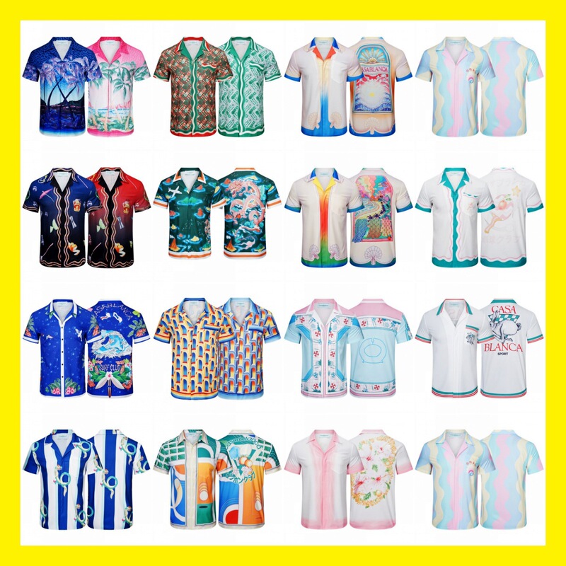 Casablanca Short Sleeve Shirt Hawaii Beach Seaside Vacation Travel Fashion Retro Flower Shirt Half Sleeve Casablanca Short Sleeve Shirt Hawaii Beach Seaside Vacation Travel Fashion Retro Flower Shirt Half Sleeve