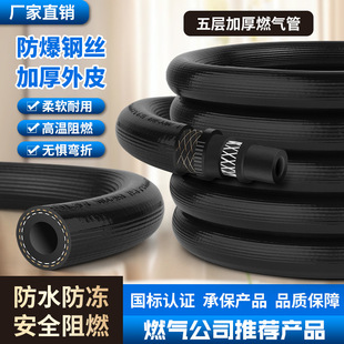 Gas Pipe Five-Layer Thickeneded Steel Wire Explosion-Proof Gas Pipe Liquefied Gas Stove Pipe Household Commercial Natural Gas Special