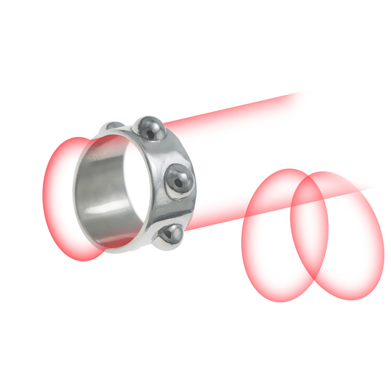 Fun Stainless Steel Penis 6-Bead Massage Ring Couple's Passionate Sex Tool to Help Climax and Orgasm Toy Little God