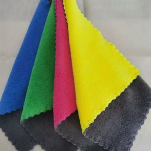 Encrypted coral fleece car wash towel glass towel double-layer composite cutting lace car cleaning towel