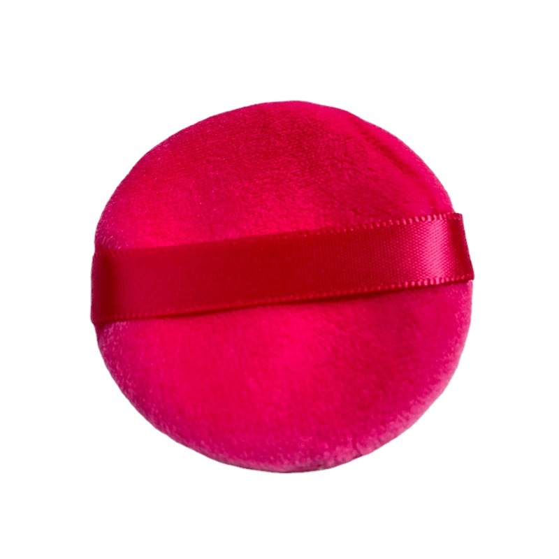 Crystal velvet super soft powder puff thickened double-sided powder puff round makeup set makeup studio with honey powder puff makeup tool