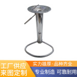 厂家批发不锈钢圆形吧台桌脚餐桌脚家具五金配件酒吧桌腿底座脚