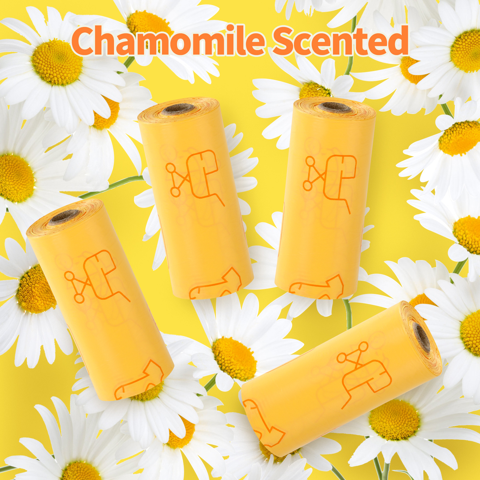 Transfronterizos temu bolsas impermeables para bebés desechables de boca plana enrollar bolsas de basura de pañales portátiles para salir