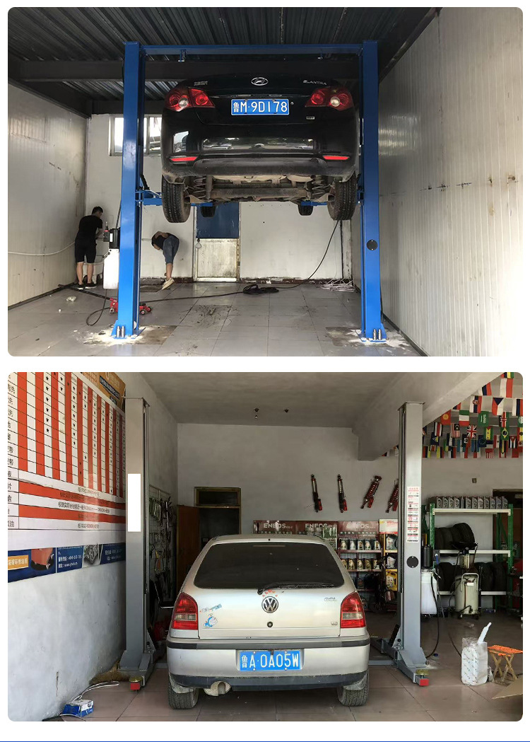 Manufacturer-customized 4000kg repair shop maintenance equipment gantry hydraulic 4T car lift double column lift