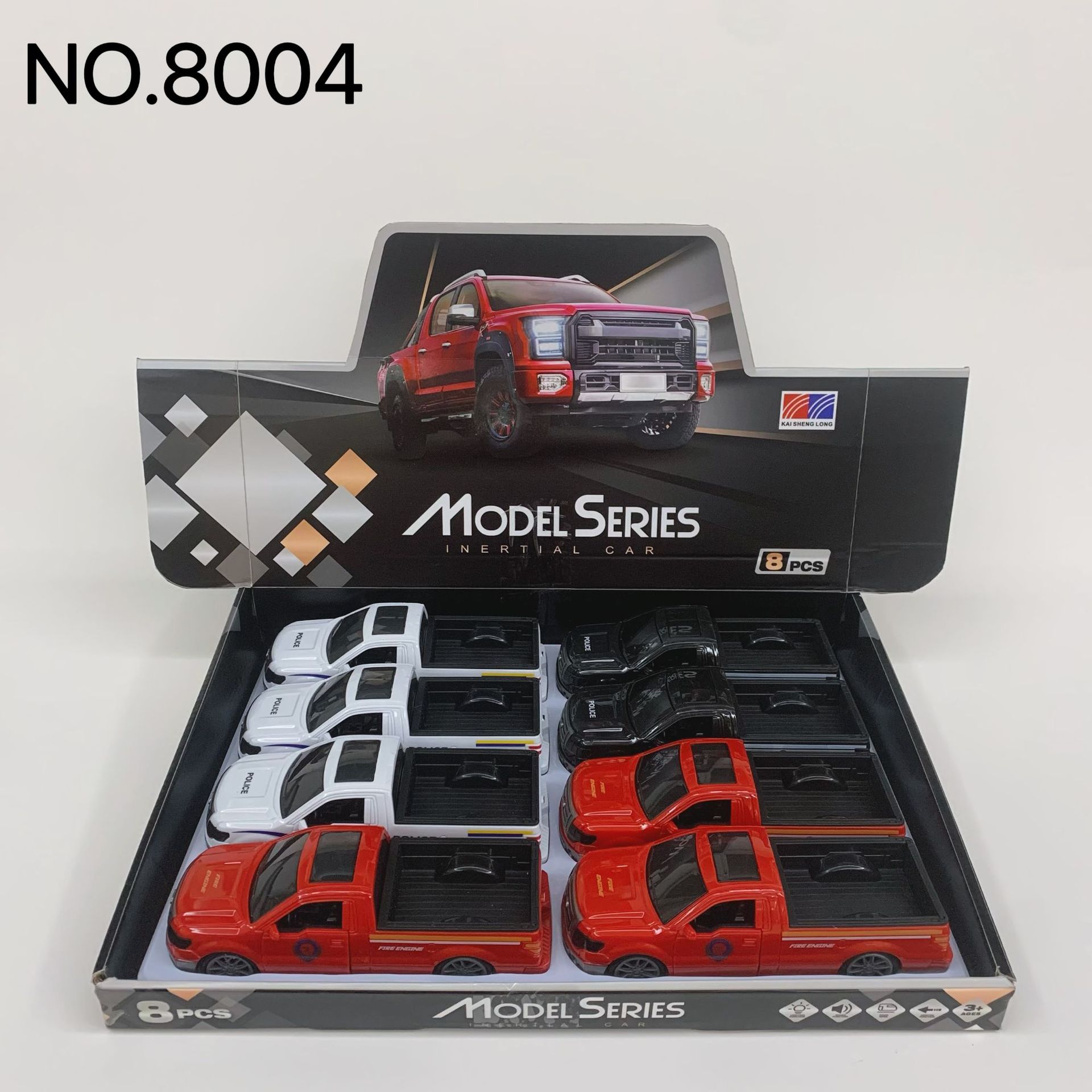 Factory wholesale direct selling Linghui simulation car model toy inertia light music tipping bucket transportation power pickup